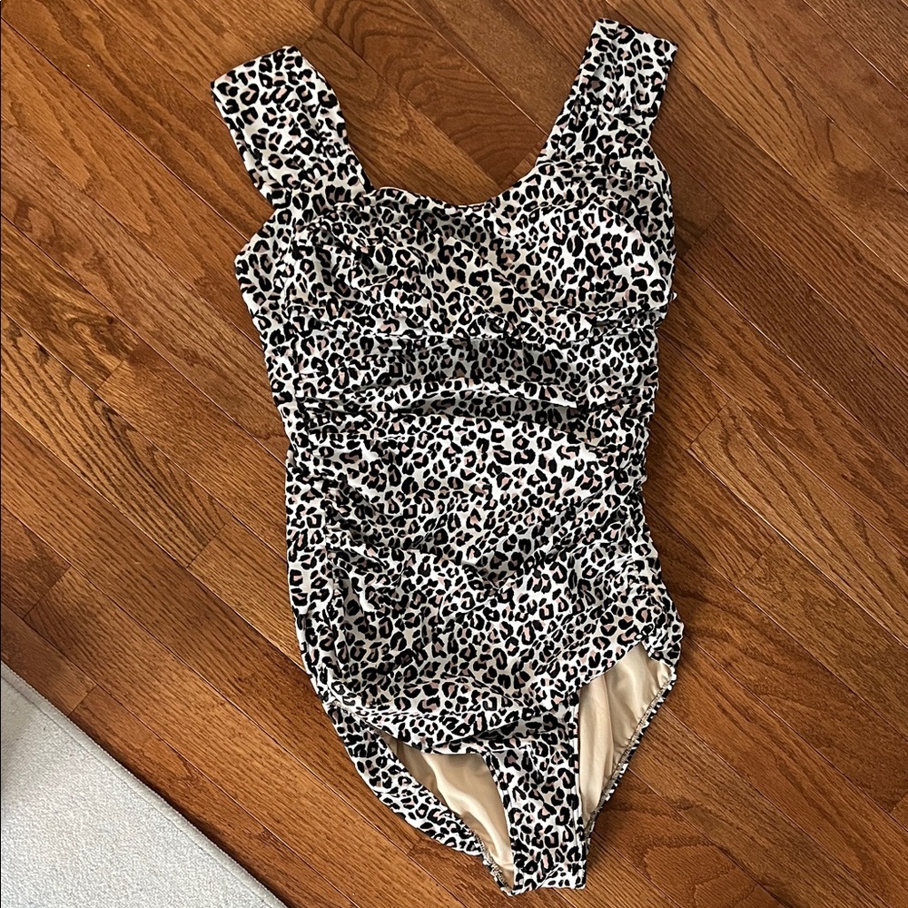 Albion Leopard Print One Piece Swimsuit